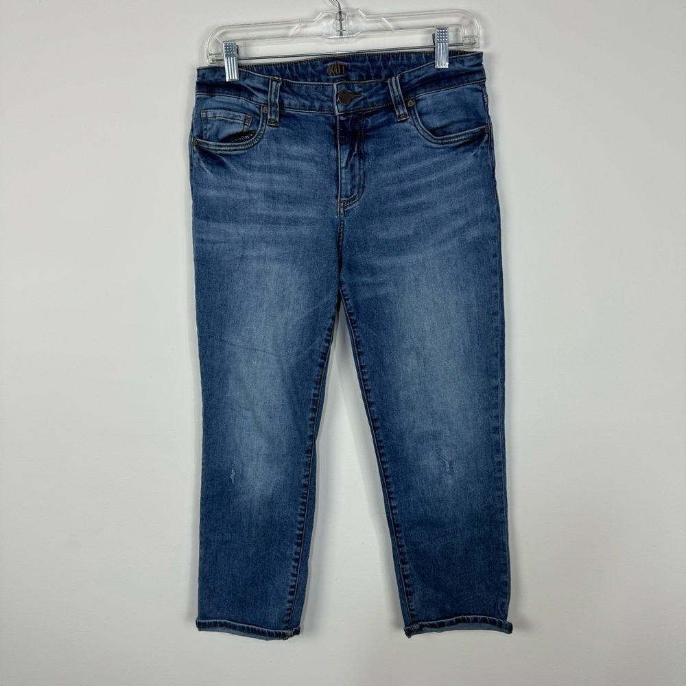 Kut from the Kloth Crop Skinny Boyfriend Denim Jeans
